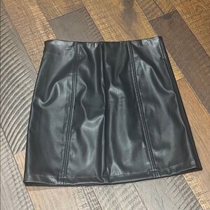 Mango Pop faux leather mini skirt